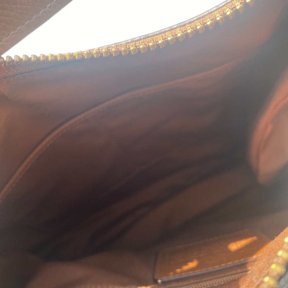 Coach Brown Signature Coated Canvas and Leather Harley Hobo - Picture 11 of 16